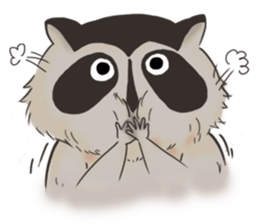 raccoon life sticker #5385485