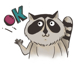 raccoon life sticker #5385486