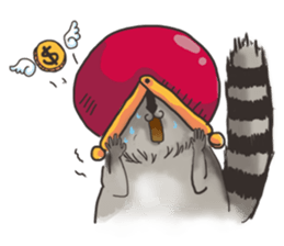 raccoon life sticker #5385488