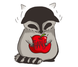raccoon life sticker #5385491