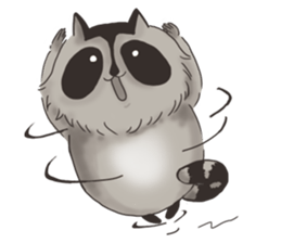 raccoon life sticker #5385493