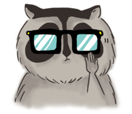 raccoon life sticker #5385496