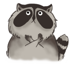 raccoon life sticker #5385497