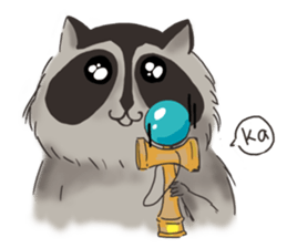 raccoon life sticker #5385498