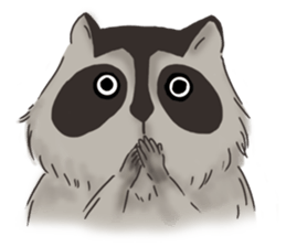 raccoon life sticker #5385503