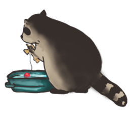 raccoon life sticker #5385512