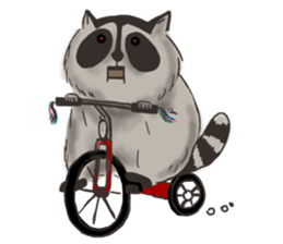 raccoon life sticker #5385513