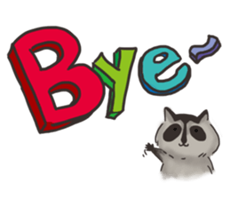raccoon life sticker #5385515