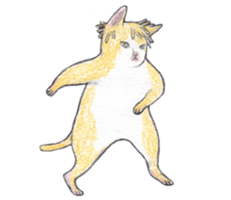 dancing with cat sticker #5385561