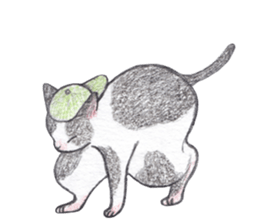 dancing with cat sticker #5385565