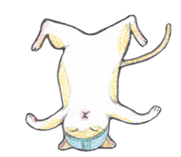 dancing with cat sticker #5385569