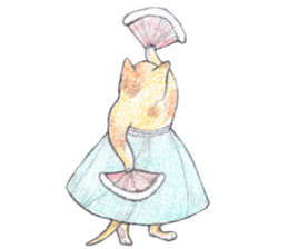 dancing with cat sticker #5385570