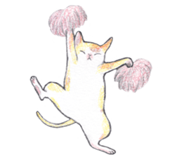 dancing with cat sticker #5385571
