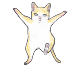 dancing with cat sticker #5385584