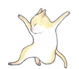 dancing with cat sticker #5385585