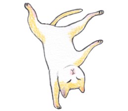 dancing with cat sticker #5385586