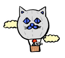 cat big face! part4 sticker #5385831