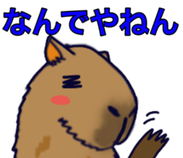 Capybara in Kansai dialect sticker #5385922
