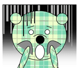 Plaid bear sticker #5386032