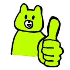 Kimidori no kuma resize version sticker #5386163