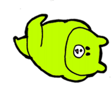 Kimidori no kuma resize version sticker #5386164