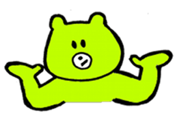 Kimidori no kuma resize version sticker #5386192