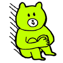 Kimidori no kuma resize version sticker #5386193