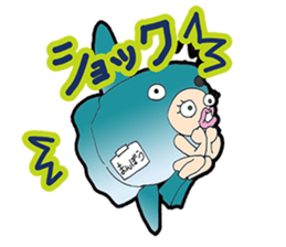 animal costume-pink hair- sticker sticker #5386273