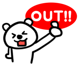 Graffiti bear sticker #5386689