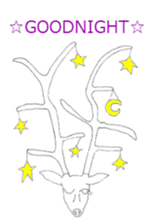 Dew glisten in deer eyes sticker #5387157