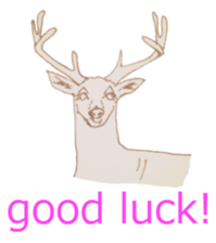 Dew glisten in deer eyes sticker #5387168