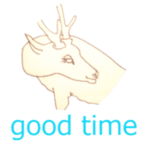 Dew glisten in deer eyes sticker #5387169