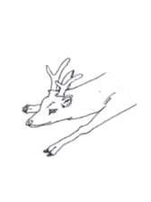 Dew glisten in deer eyes sticker #5387175