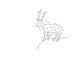 Dew glisten in deer eyes sticker #5387179