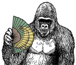Gorilla gorilla gorilla 3 sticker #5387196