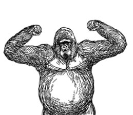 Gorilla gorilla gorilla 3 sticker #5387198