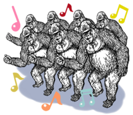 Gorilla gorilla gorilla 3 sticker #5387205