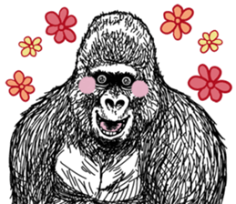 Gorilla gorilla gorilla 3 sticker #5387232