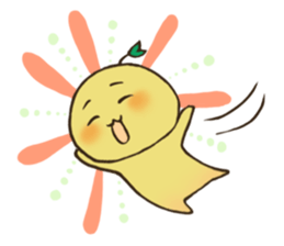 Mimo the Lazy Yuzu Fruit sticker #5387556