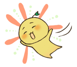 Mimo the Lazy Yuzu Fruit sticker #5387556