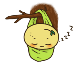 Mimo the Lazy Yuzu Fruit sticker #5387584
