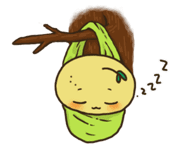 Mimo the Lazy Yuzu Fruit sticker #5387584