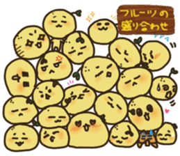 Mimo the Lazy Yuzu Fruit sticker #5387595