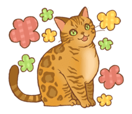 bengal cat sticker #5387722