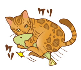 bengal cat sticker #5387727