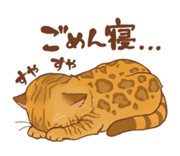 bengal cat sticker #5387729