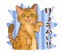bengal cat sticker #5387735