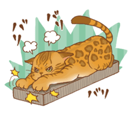 bengal cat sticker #5387740