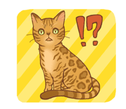bengal cat sticker #5387754