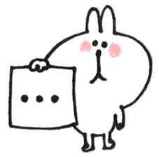Memo of a cat and a rabbit and the bear sticker #5387997